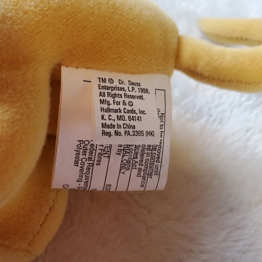 1998 Hallmark Dr. Seuss Max the Dog Plush Toy